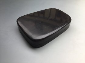 0345 约八十年代《梅竹双清旧砚台》刻工精美