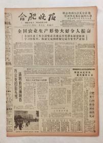 酒类老资料：1964年2月21日合肥晚报，合肥薯干白酒获得国家银质奖章