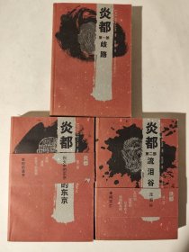 炎都 三部全：歧路 流泪谷 烈火中的东京，九五好品，包邮