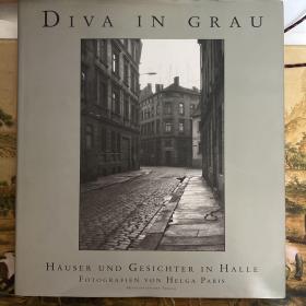 Diva in Grau: Häuser und Gesichter in Halle