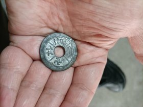 招财如意一千锡代用币(包老)