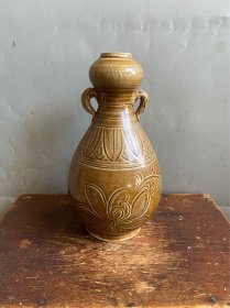 宋代黄釉定窑瓶  古玩古董杂项瓷器收藏品摆件一线跑货精品装饰品