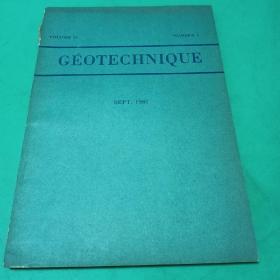 GEOTECHNIQUE 1981年第3期  岩土技术杂志 外文原版期刊