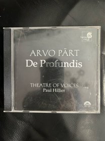arvo part的De Profundis，paul hillier指挥，hillard ensemble演唱，harmonia mundi出品，原版cd盘面完好