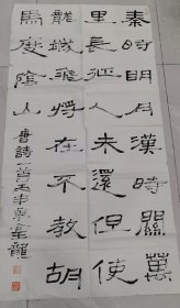 吴金龙 书法《唐诗一首》