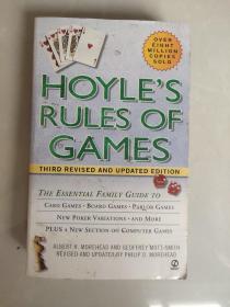 Hoyle's Rules of Games: The Essential family guide to Card Games,Board games. Parlor games, New Poker variations and more plus a new section on computer games (3rd revised and updated edition)   纸牌游戏