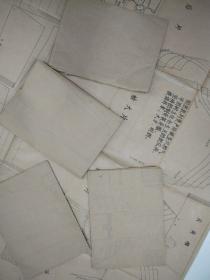 75年老服装图纸样（118x87cm）<5张合售>（上海市服装鞋帽公司服装批发部编）