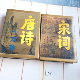 宋词一万首 唐诗一万首（精装本96年一版一印）少见好品相