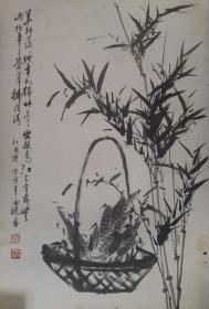 著名画家江雨晴-竹笋、梅花（两幅同售）