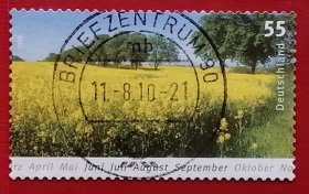 德国邮票 2006年 四季风光 夏天 4-2 大戳信销