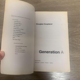 英文原版Generation A a novel