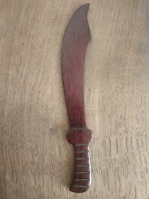 旧藏八九十年代硬木文房裁纸刀一把，长约15.5公分！裁宣纸写字画画等等