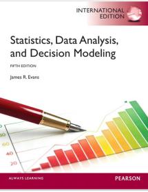 (正版)统计数据分析与决策建模Statistics, Data Analysis, and Decision Modeling-5E(需预定或E版)