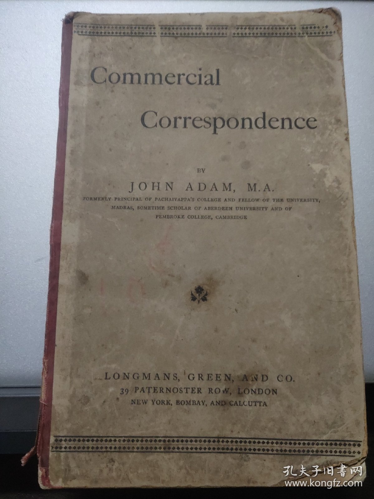COMMERCIAL CORRESPONDENCE 英文原版 1911年 16开
