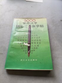 5000常用汉字钢笔三体字帖