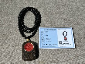 越南芽庄沉香镶嵌朱砂千手观音
