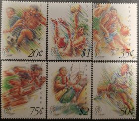 新加坡1993年东南亚运动会邮票6全