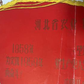 罕见的1958年河北省农业丰产奖状