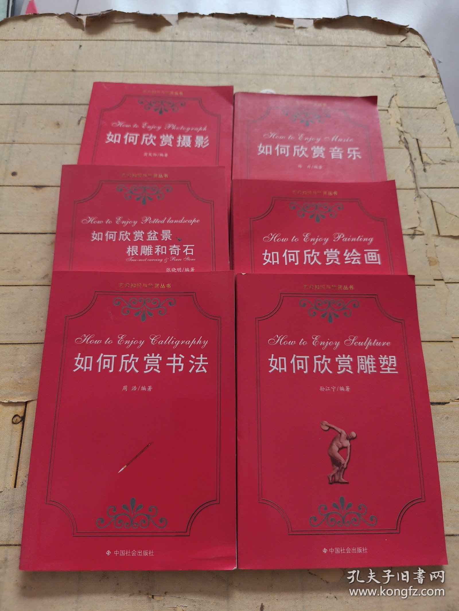 艺术知识与欣赏丛书：如何欣赏音乐+如何欣赏绘画+如何欣赏摄影+如何欣赏盆景根雕和奇石+ 如何欣赏书法+如何欣赏雕塑 (全六册)