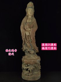 楠木观音，皮克老辣，成色一流，雕刻精美，完美无缺，收藏佳品