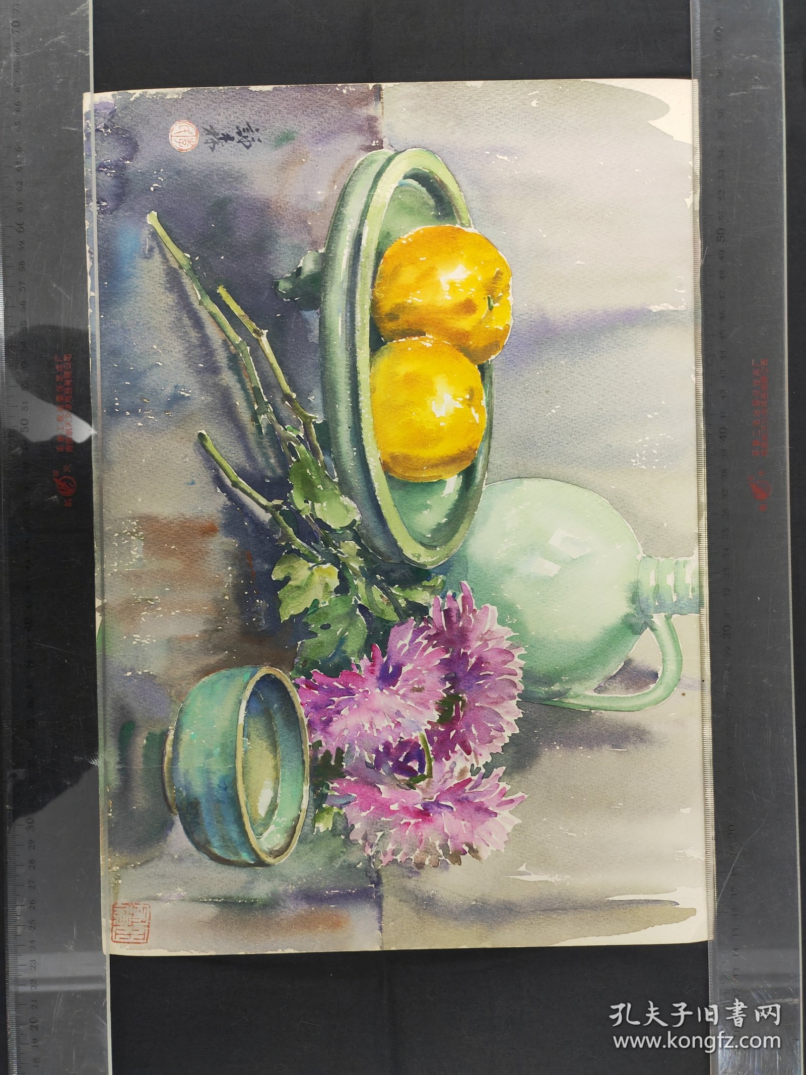 中国水粉画名家，李咏森，景物