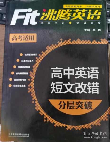 沸腾英语：高中英语短文改错分层突破（高考适用）