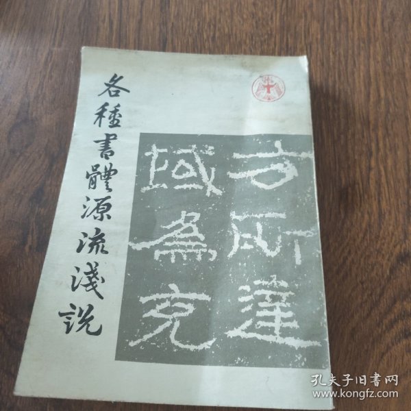 各种书体源流浅说
