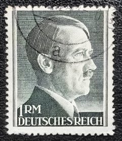 2-699德国1942年邮票，人物肖像，高值1马克（齿度12.5）。上品信销。二战集邮。2015斯科特目录6.5美元。