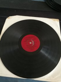 齐唱、男声表演唱《学大寨赶大寨，我的算盘好伙计》78转胶木唱片，1-6359