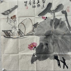 【终身保真字画】张向钧 68X68cm！3 祖籍安徽亳州，1993年毕业于北京解放军艺术学院美术系。现为中国美术家协会会员、广东画院签约画家、广东省中国画学会副秘书长、国家文化部中外文化交流中心国韵文华书画院特聘画家、中央文史馆书画院南方分院特聘画家、广东省美协美术策划委员会委员，珠海市古元美术馆研究策划部主任、珠海画院画家、珠海市美协主席团成员、中国画艺委会副主任。