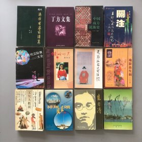 12本合售/九十年代/关注:王祥之书法艺术研究/中国南方民族史/丁方文集/现代满族书画家传略/现代交际舞大全/倾听心灵/亮节孤忠史可法/地狱众生相/文化大观园/神州风采颂/朱自清/春风集