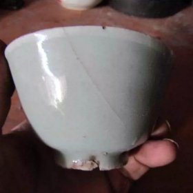 老豆青釉茶杯6