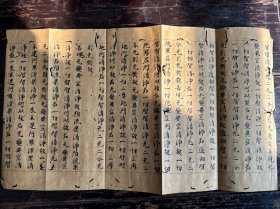 早期写经一纸，尺寸：长44cm，宽25.5cm。