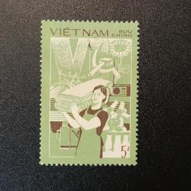越南邮票，1987年实施越南党第六次代表大会决议  纺织女工