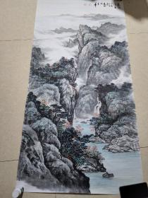 饶森林飞流泄玉