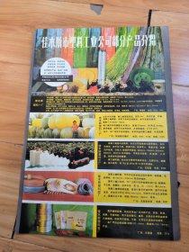 佳木斯市塑料工业公司产品广告 八开