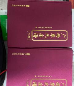 广西覃氏宗谱上下两册。覃氏，罕见姓氏。