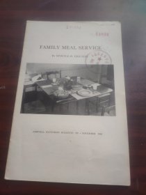 FAMILY MEAL SERVICE家庭餐饮服务（科多拉多学院图书馆英文钢印）