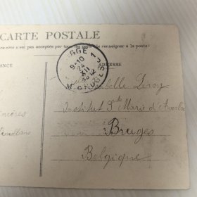 百年实寄明信片【1890～1948】 信札 信函 手写 书信 信函 实寄明信片【 有邮票 加盖印章 珍贵 稀少 文献价值极高】正面文字是主题、反文字是出版社等信息，手写内容及手稿、签名等 可自行翻译 研究， 装册 装框欣赏都非常漂亮有意思。百年实寄明信片编号4550