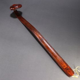 清 竹雕刻诗文如意