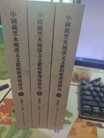 中国藏黑水城文献的整理与研究（套装全3册）