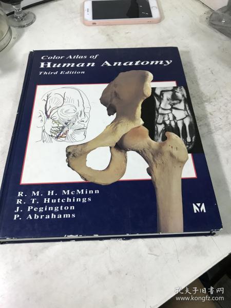 1984年COLOR ATLAS OF HUMAN ANATOMY 人体解剖彩色图集，伦敦大学解剖学教授联合主编，大16开357页精装