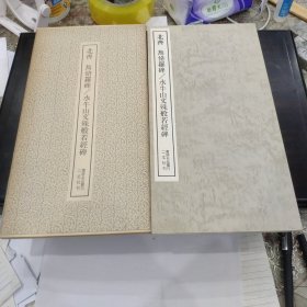 （书迹名品丛刊）北齐 隽修罗碑/水牛山文殊般若经碑 一册全带函套 1976年 品相如图