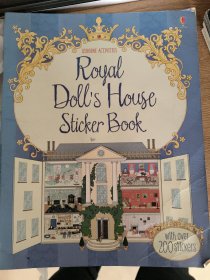 英文原版绘本 royal doll's house sticker book