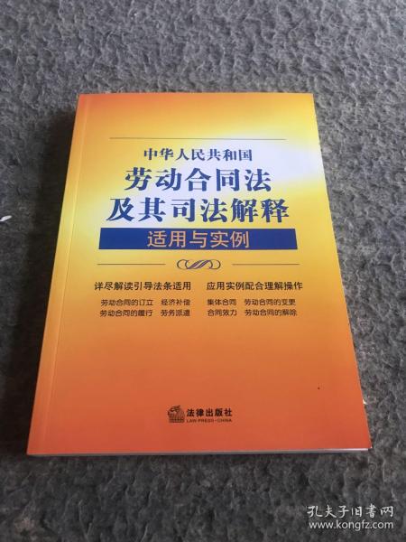 中华人民共和国劳动合同法及其司法解释适用与实例