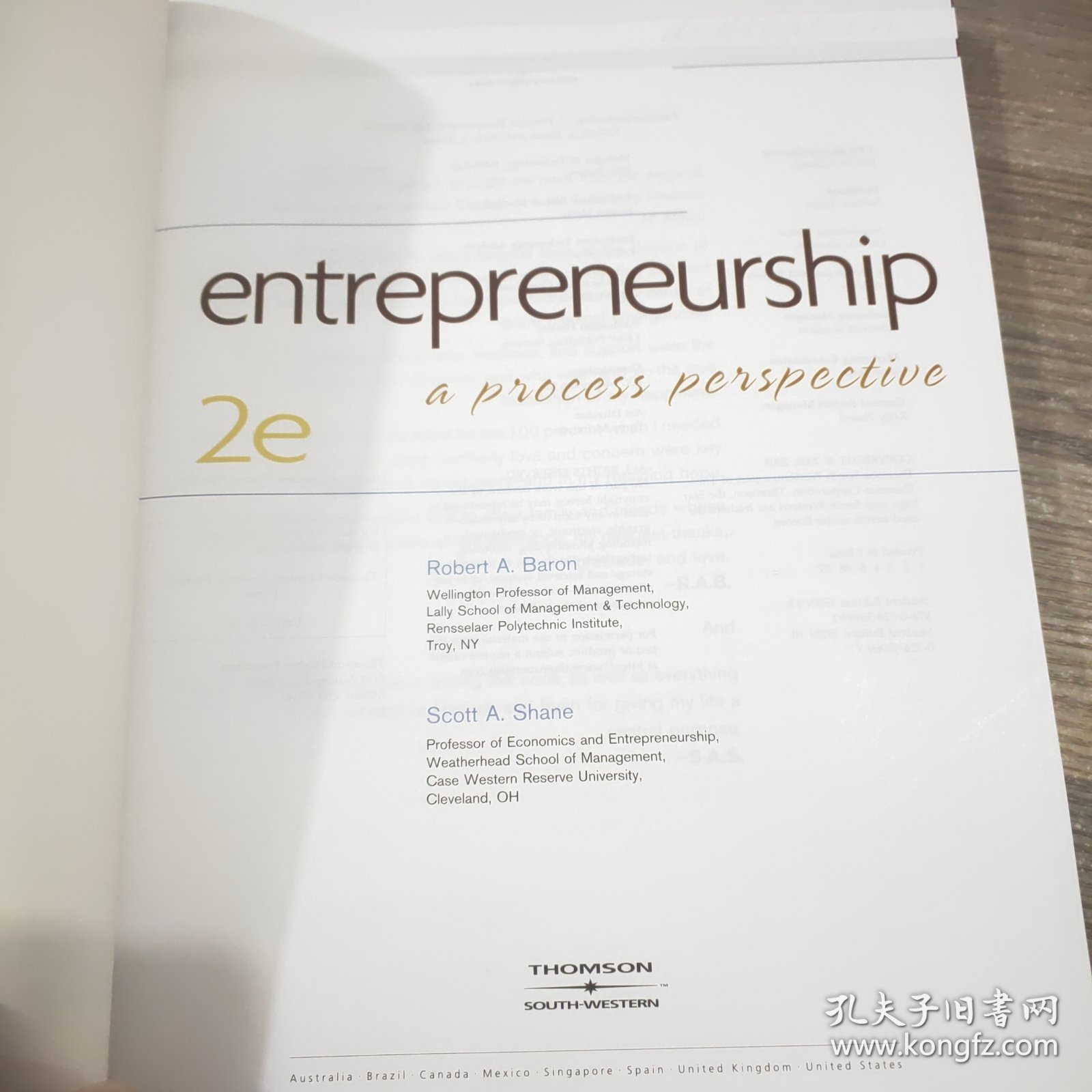 Entrepreneurship A Process Perspective (Second Edition)