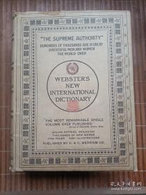 WEBSTER'S NEW INTERNATIONAL DICTIONARY