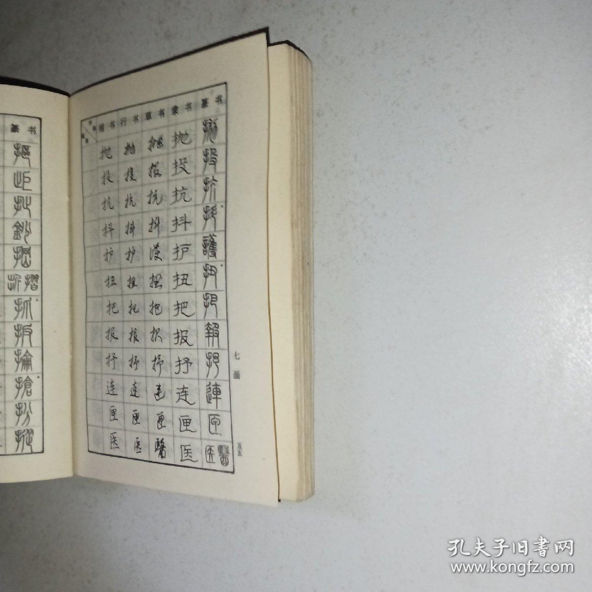 袖珍钢笔书法五体字典