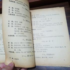 湖北省中草药成就展览.从各县市送来中草药单.验方.预防流感中暑方.胃痛方.荨麻疹.乳腺炎.淋巴结核，指压痛.肺结核.腋臭.下肢溃烂.胆道蛔虫.白带方.红崩.妊娠呕吐.土牛藤引产方.慢性骨髓炎.神经衰弱方E1337