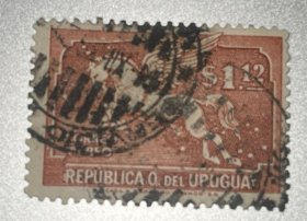 乌拉圭1935年航空飞马盖销一枚